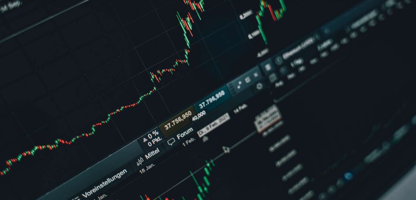 AI automated trading platform charts on a screen