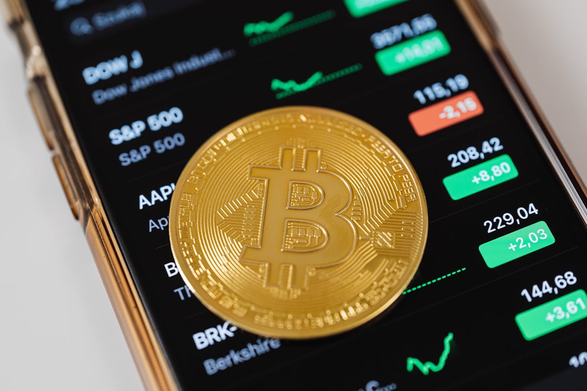 Digital financial data and AI technology concept