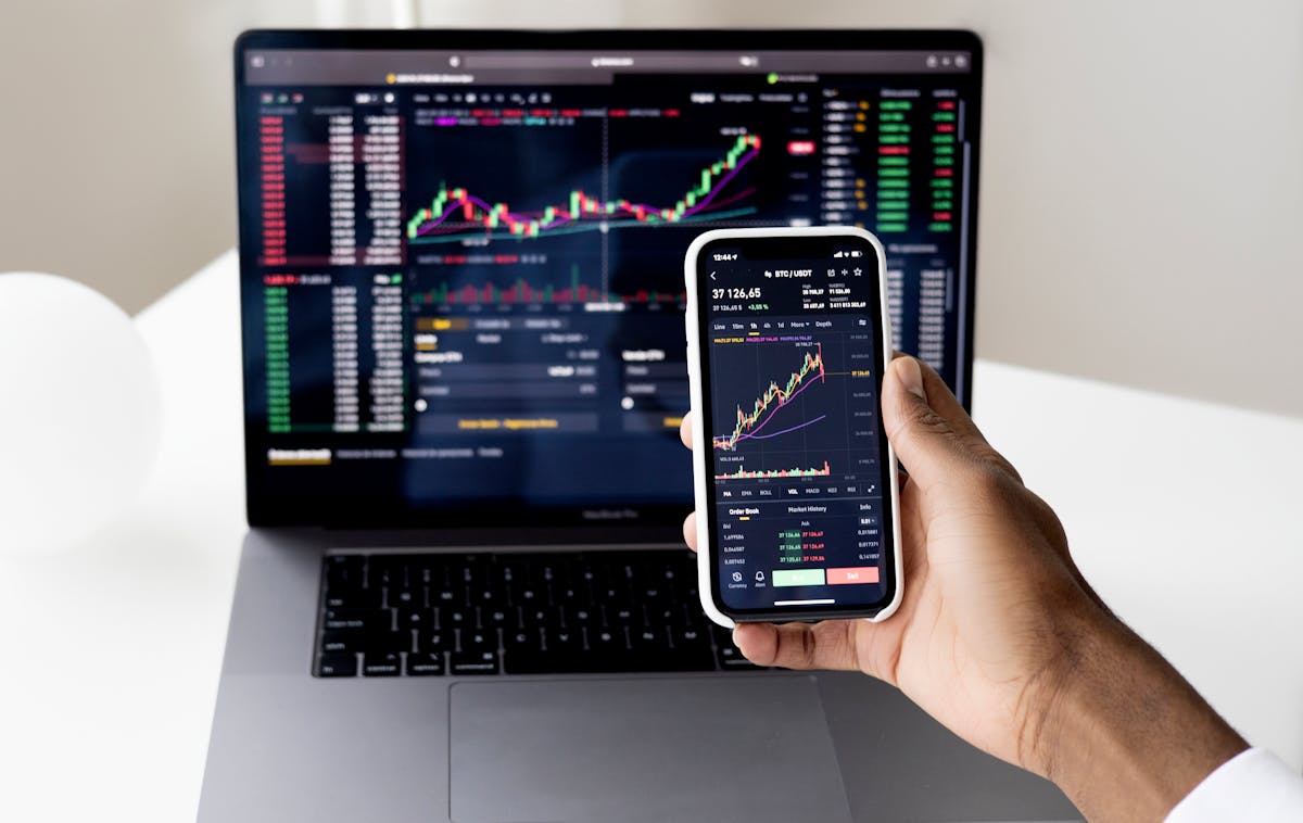 StockFusionAI 2026 review concept with stock market charts and AI technology